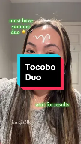 Just look at how well that blended out!!! This duo by @TOCOBO has cica complex which has calming properties and perfect for this summer heat! It leaves such a glowy finish, which you know I'll always choose 🤭 you'll see me wearing this all summer long! Thank you @4am_official for hooking me up with this! ♡  #tocobo #sunscreen #spf #sunserum #kbeauty #BeautyTok #fypage #ugc #ugccreator 