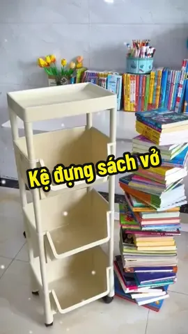 Kệ đa năng 4 tầng , thích hợp để đựng sách vở hoặc những vẫn dụng trong nhà đều được #ke4tang #ke3tangdanang #kedanang #kedungsach #kedungsachvo #kedanangcobanhxe 