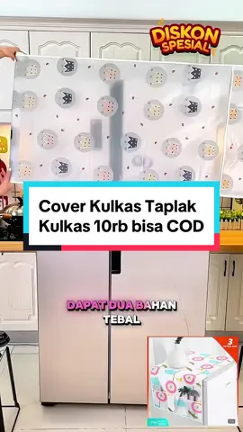 Taplak Kulkas Murah cuma 10rb bisa COD ya Bunda. #taplakkulkas #taplakkulkasmurah #coverkulkas #coverkulkasmurah #coverkulkaswaterproof #taplakkulkaswaterprof #taplakkulkasantiair 