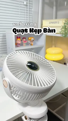 quạt kẹp bàn pin siêu trâu , 5 tốc độ gió siu mát 💨✨💗#quatkepban #unboxing #fypシ #review #hot #nghile2009 #muataitiktok #giadungtienich #LearnOnTikTok #decor #quạt 