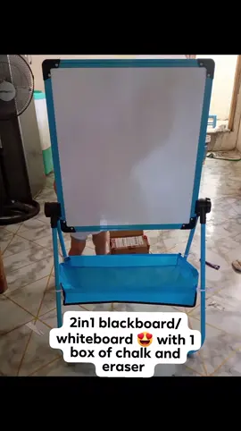 2in1 blackboard/whiteboard for kids. tiyak mag eenjoy at maglelearn mga junakis 😍 #blackboard #whiteboard #2in1 #budolfinds #fyp 