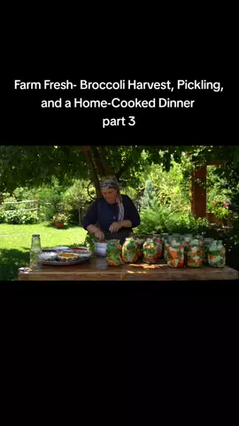 Farm Fresh- Broccoli Harvest, Pickling, and a Home-Cooked Dinner p3
