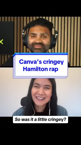 Canva CEO Melanie Perkins tells the inside story behind the cringey Hamilton-inspired rap presented at the Canva Create conference earlier this year. #cringe #rap #canva #design #musical #business 