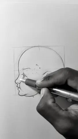 PASSO A PASSO DE COMO DESENHAR UM ROSTO DE CRIANÇA DE PERFIL. #desenhosalapis #drawings #arte #desenhos #pencilart #dibujo #flow 