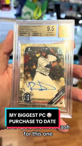 Biggest single Card Purchase in my life!  (traded a little bit too)  #rileygreen #detroittigers #tigers #detroit #bowmanchrome #superfractor #MLB #mlbcards #sportscards #fyp #santiagosports #foryou #foryoupage #the hobby #footballcards #tylersantiago #baseballcards #basketballcards #cardshop #cardshow #cardshop #cardshopowner #cards #deals #negotation #makingdeals #deal #negotationg 