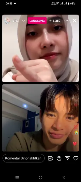 lanjut live berdua dong di ig 🥰#yukaya #buna #ayah #yuka #aya #lucu @yusmankusumaa @ayiyaaaaaaaa 