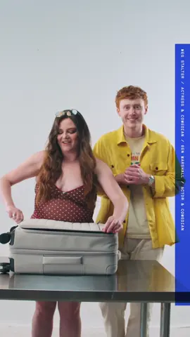 @Megan Stalter and I got to showcase our electric chemistry for @away Softside #AwayPartner