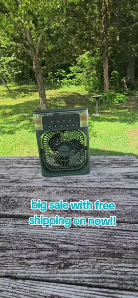 misting fan big sale free shipping! #tiktoksummersale #misting #staycool #mistingfan #summerheat #fan #campingfan #Outdoors #tiktokmademebuyit #TikTokShop #sale 