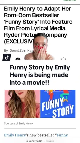 Im so excited omg omg!! #emilyhenry #funnystory #BookTok #booknews #bookish #bookrecs #romancereader #romancebooks #greenscreen #funnystorymovie 