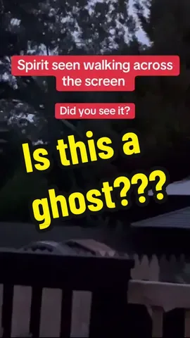 A spirit caught on video 