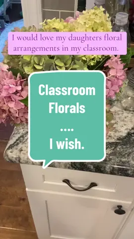 Personally, I think she should go into floral work. Her flowers are gorgeous + I love hydrangeas. These would be so pretty in my classroom. 🤩 Good job girl. 💕 #teachers #elementaryteacher #specialeducationteacher #resourceteacher #teacherssummerbreak #classroom #classroomsetup #hydrangeas #florals 
