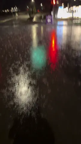 Rain at night is so beautiful 