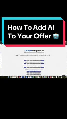 How I Created An AI Offer To Get More High-Ticket Clients 🤖💰 @chatgpt #onlinebusiness #aicontent #chatgpt #copywriter #smma #skool 
