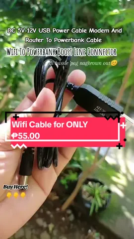 Wifi To Powerbank Power Boost Line Connector DC 5V-12V USB Power Cable Modem And Router To Powerbank Cable #wificharger #foryou #wificonnector #wificable 