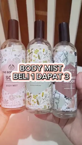 Badan wangi seharian.. wangin nya soft dan bikin candu.. . #bodymist #thebodyshop #minyakwangi 