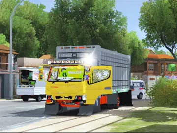 istirahat dulu panas ban #modbussid #truk #canter #hdx #euro4 #muat #besi #tower #lintasprovinsi #expedisi #andika_tras #fyp #fypシ 