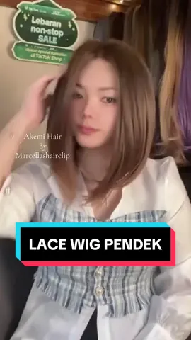 HALF LACE WIG AKEMI - 35cm  Cocok untuk kamu yg suka gaya rambut pendek #lacewig #wiglace #halflacewig #lacewigakemi #wigakemi #akemihair #marcellashairclip #wigmarcellashairclip #wig #wigs #wighair #hairwig #wigpendek #rambutpalsu