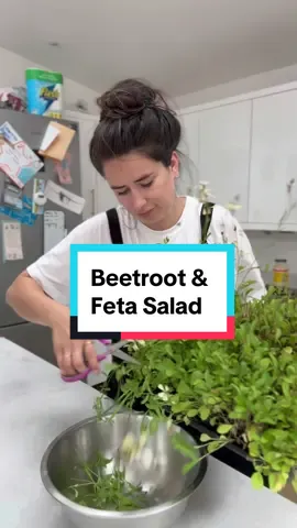 My husband told me that this was the best thing I’ve made so far, with produce from our garden.  Thats a pretty big statement 😅😅 #gardentok #growyourown #vegetablegarden #growyourownfood #weeknightdinner #gardentoplate #salad #saladrecipe #beetroot #feta 