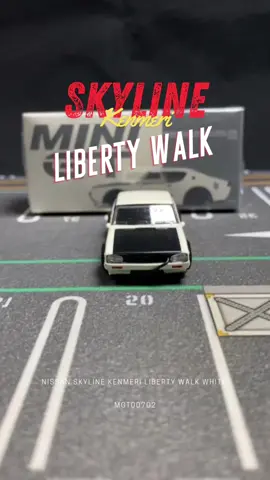🚗 Nissan Skyline Kenmeri Liberty Walk White 🐻‍❄️  #model #carmodel #car #โมเดล #โมเดลรถ #cnpreview #minigt #minigtmodels #ollk #ollkorrect #ollkpreview #skylinegtr #skyliner34 #liberty #libertywalk #MGT00702 #kenmeri 