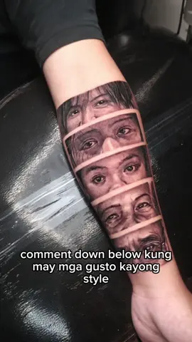 Realistic Family Eye Portrait Tattoo! #sgoonstattoosupply #headhunternumbingspray #blackandgray #eyeportrait #eyetattoo #portraittattoo #acusm1 #filipinotattooartist 