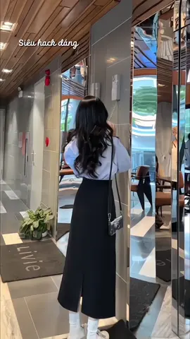 Chân váy quốc dân các nàng đã có chưa #thoitrangcongso #chanvaydai #chanvaymidi 