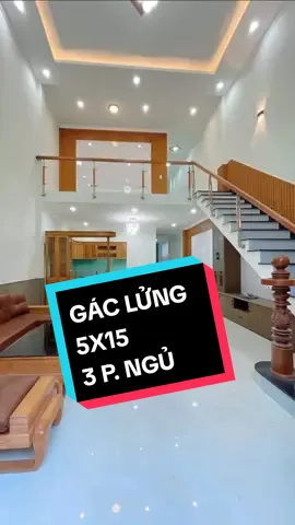 Nhà gác lửng hoàn thiện 5x15m với 3 Phòng ngủ đẹp hiện đại #nhahiendai #trikts #nhapho #nhagaclung 