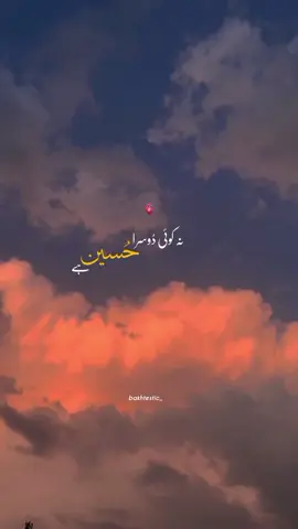 Na koe doosra Hussain ع ha🫀 #bakhtestic_ #muharram2024 #muharramstatus #karbala_karbala #labaykyahussain🚩🏴 #9muharram #10muharram #fypシ #viral #labaik_ya_hussain #islamicvideo #nakoedoosrahussainha  #yehhochukahayfasla 