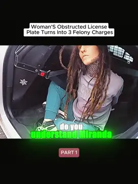 Woman's Obstructed License Plate Turns into 3 Felony Charges #office #police #copsoftiktok #trending #viral #LearnOnTikTok