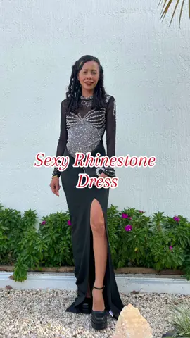 Women's Sexy Rhinestone Dress Thigh-high Slit Bodycon Maxi Long Dress Club Party Dress fabric formal womenswear evening @YUFEIER-Clothing  🛍️🛍️🛍️Check it Out in my TikTok shop . . . #Ranfare #yufeierfashion #OOTD #partydress #dealsfordays  #dealsforyoudays  #tiktok  #TikTokFashion  #tiktokfinds  #tiktokshop 