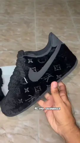 air force 1 custom LV  #VoiceEffects #louisvuitton #customsneakers #fyp #paratii 