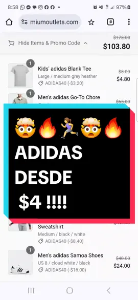 si te gusta Adidas checa este oferton #regresoaclases #ofertas #descuentos #cupones #fypage #paratii #adidas #ropa 