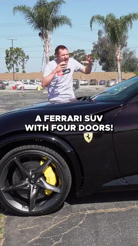 A sacreligious Ferrari super SUV!? THIS… is the 2024 Ferrari Purosangue – a $400,000 super SUV with 715 horsepower! Go watch Doug DeMuro dive into all of the quirks and features of the first four-door Ferrari in his full review! #reels #carsandbids #dougdemuro #ferrari #ferrarisuv #purosangue #ferraripurosangue #v12 #fourdoorferrari #newcars #supercars #quirksandfeatures #cars #supercartiktok #supercarsoftiktok #tiktok