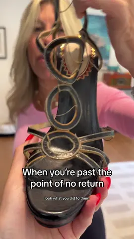 Help are these fixable? #haultok #shoes #luxury #loboutin 