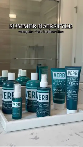 Hydrated healthy hair all summer long thanks to the Verb Hydrate collection!! @Verb Products #hydrateyourstyle #verbpartner #styledwithverb #summerhairstyles #haircareroutine #shorthairstyles #hairhack  