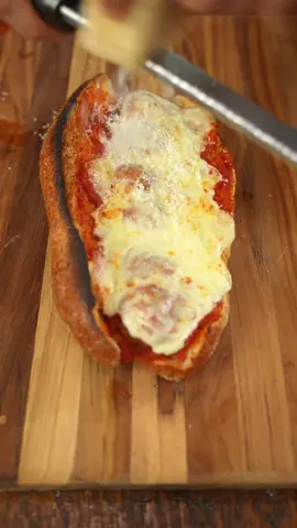 Nonnas meatball sub #nonna #meatballs  Full video on YouTube!