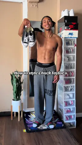 Chuck taylors have been in stule for generations. Here are a couple of examples of how I style mine. Follow my ig for more fashion content 🚀 #outfitinspo #outfitinspiration #OOTD #fashionstyle #styleinfluencer #stylereels #ootdreel #outfitreel #outfitreels #fitinspo #explorepage #StreetStyle #streetwear #90sfashion #StreetFashion #streetwearfashion #ootdinspo #fashion #reels #fashionreels #mensfashionpost #fyp #00sfashion #fashionreels #collabrations #grwm #y2k #y2koutfit 