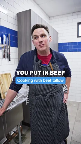 Spice up your cooking effortlessly with beef tallow- its a game changer!🤭 #fastfood #fries #potatoes #chips #chicago 