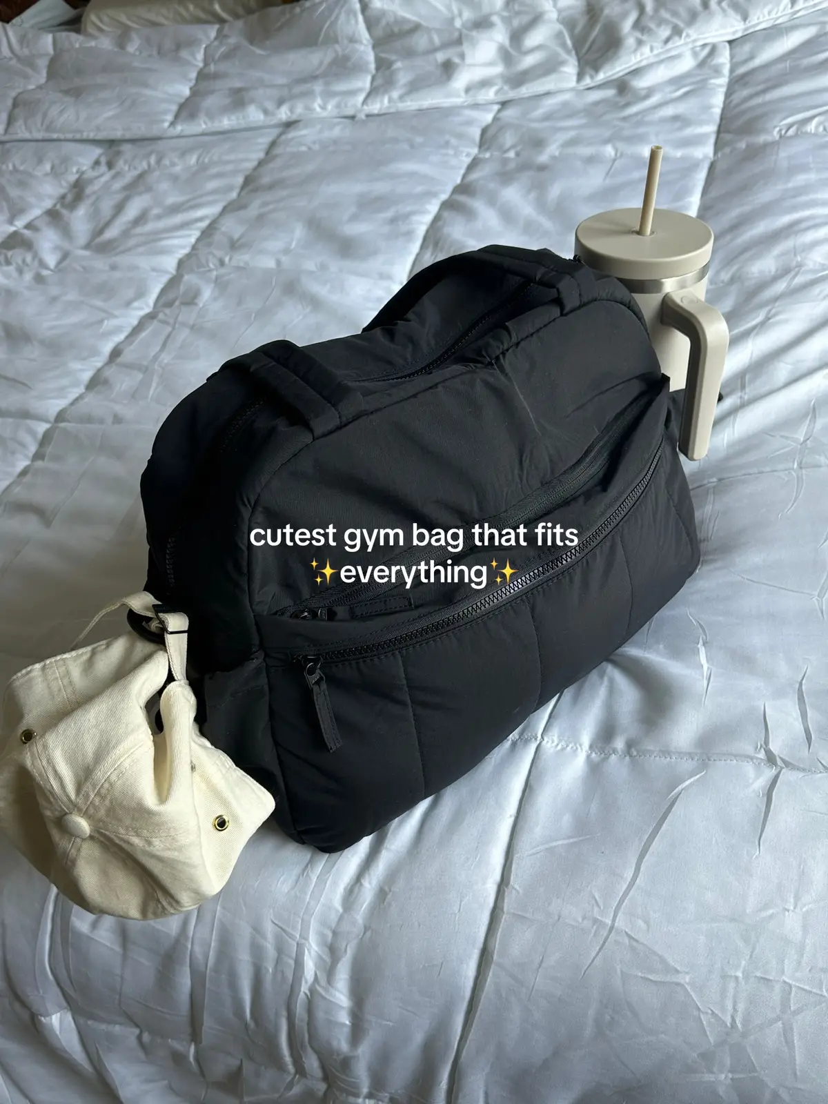 They’re always sold out… so go run for em while you can!!  You can find the product tag on my last vid ✨ Cutest, aesthetic gym duffle bag tho srs  #gym #gymbag #dufflebag #travelbag #puffybag #puffybag #puffbag s#shoulderbagf#fypv#viralbagbags #bag 