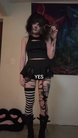 what will it be? 😋🖤 - - - - twitch stream tomorrowwww! 👾🖤 - - - - ahhhh doing the clown makeup is so fun 🙃 love this shittttt  - - - #egirl #sillygirl #altmodel #gothgf #egirlsareruiningmylife #clown #clowngirl #clussy #goth 