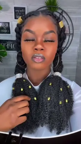 Old but new to some! 😍🥰 This hairstyle was something I decided to do last minute. I had some old crochet hair and decided to do these cute two braids. Adding the accessories of course made the look come together even more!! Definitely thinking about recreating!🫶🏽🥰🥰🤗 Accessories are in my Amazon storefront! #twobraids #protectivestyles #naturalhair 
