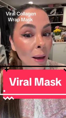I daw a post and then I had to try the viral collagen wrap mask and I was not disappointed #viraltiktok #tiktokshop #over40 #collagenmask #collagen #skincareover40 #makeupover40 #tiktokmademebuyit #fy 