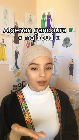 Gandoura majboud 🇩🇿 #fashionillustration #gandoura 