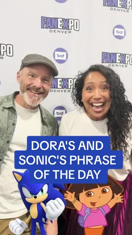 Let's hope she can keep up with him #DoraTheExplorer #SonicTheHeadgehog #Sonic #RogerCraigSmith #KathleenHerles @Kathleen Herles 