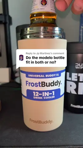 Replying to @Jp Martinez the universal XL yes! And the Chubby buddy as well! #dealsforyoudays #summersale #summerstyle #fypシ゚viral #dudewipes #frostbuddy #chubbybuddy #thiccbuddy #universalbuddy #universalbuddyxl #togobuddy #backpackbuddy 