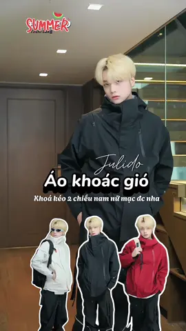 Áo khoác gió nhà jiludo có khoá kéo 2 chiều #viralvideo #xhtiktok #aokhoac #aokhoacgio #fypシ #aokhoacgionamnu 