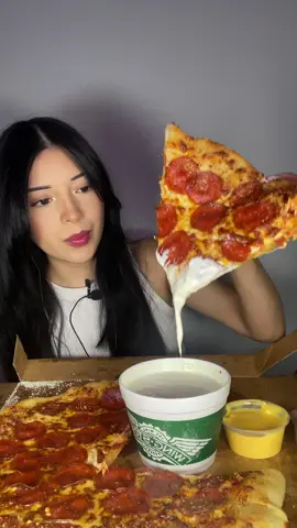Little Caesars + Wingstop ❤️ #Foodie #eatwithme #asmr #pizza #food 