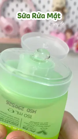 Sữa rửa mặt Simple là chân ái của tui #simple #suaruamat #skincare #unboxing #review #fyp #xuhuong #viral 