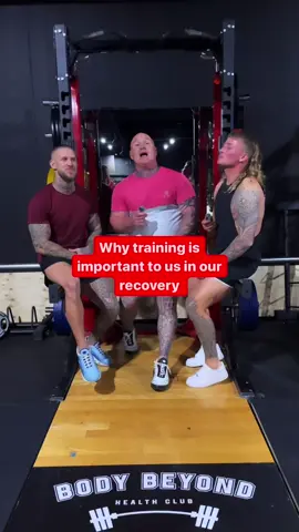 Why training is important to us in our recovery.@Michael Lappin @Alex Miløvanov #recovery #connection #sober #gym #exercise #addiction #addictionrecovery #fy #fyp #fypage