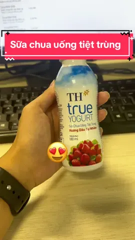 Sữa chua uống tiệt trùng TH true yogurt. Thùng 48 chai có 3 vị dâu, cam, việt quất #suachuauong #thtruemilk #thtrueyogurt #suachua #xuhuong 