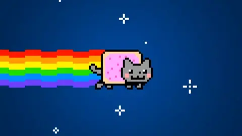 I had no idea what to do for Pride Month, so have this. Sorry if I'm late. #pridemonth #nyancat #rainbow #cat #poptart #meme #galaxysky 